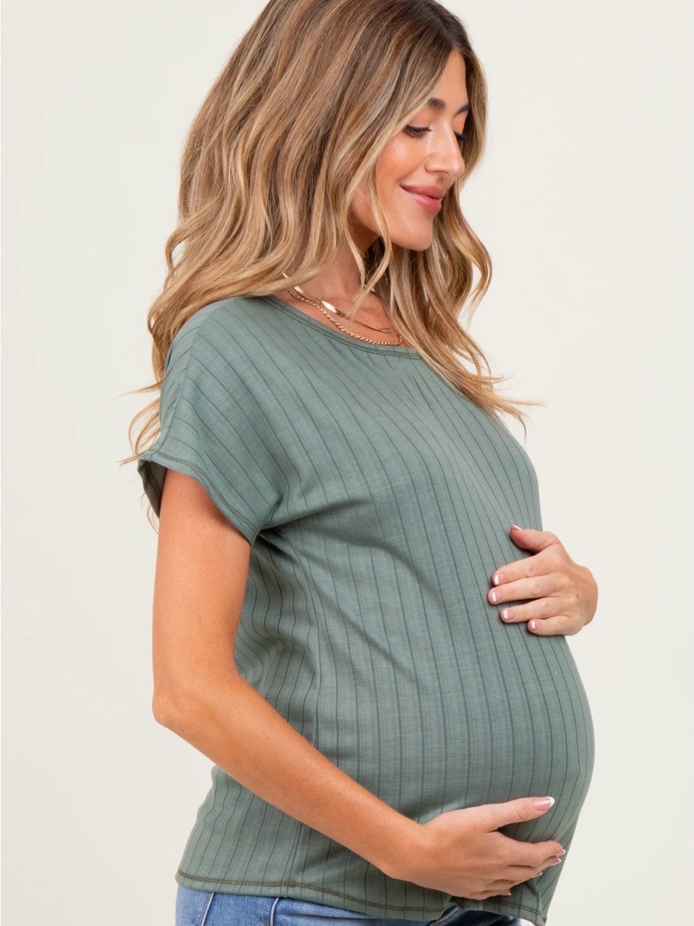 Pink blush Maternity top - Picture 2 of 2